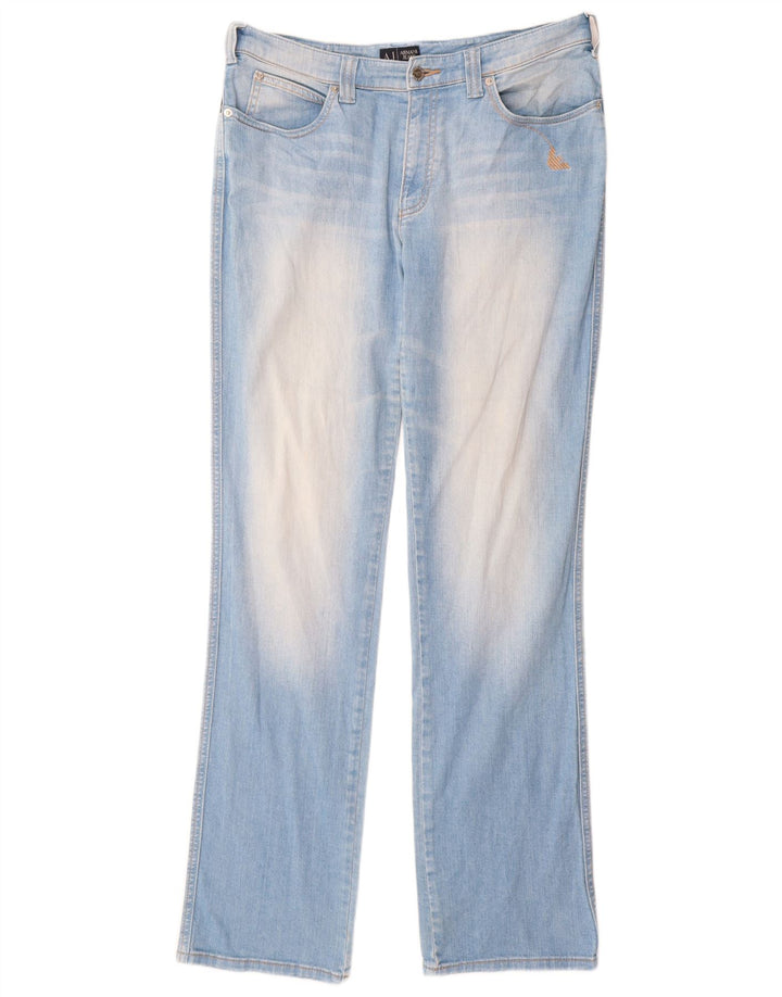 Jeans Armani Mujer Rectos W33 L34 Algodón Azul