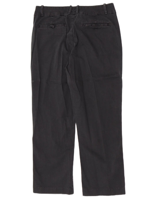 Lee Pantalones casuales de cintura alta para mujer US 12 Large W30 L26 Algodón negro