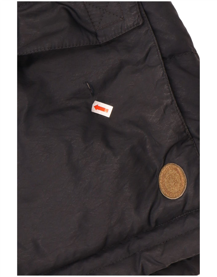 Trussardi Chaqueta acolchada holgada para hombre IT 44 XS Negro Poliéster