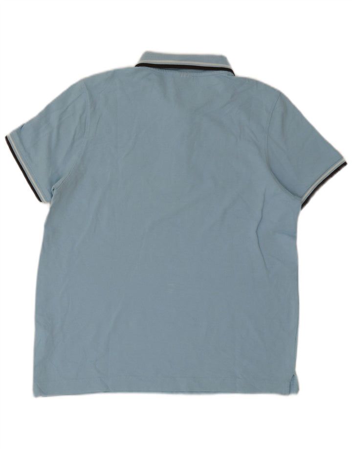 Polo Lotto Hombre De Algodón A Rayas Azul Grande