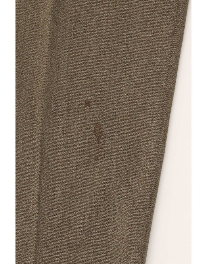 Marks & Spencer Pantalón de traje con pinzas para hombre W32 L33 Caqui Lana nueva