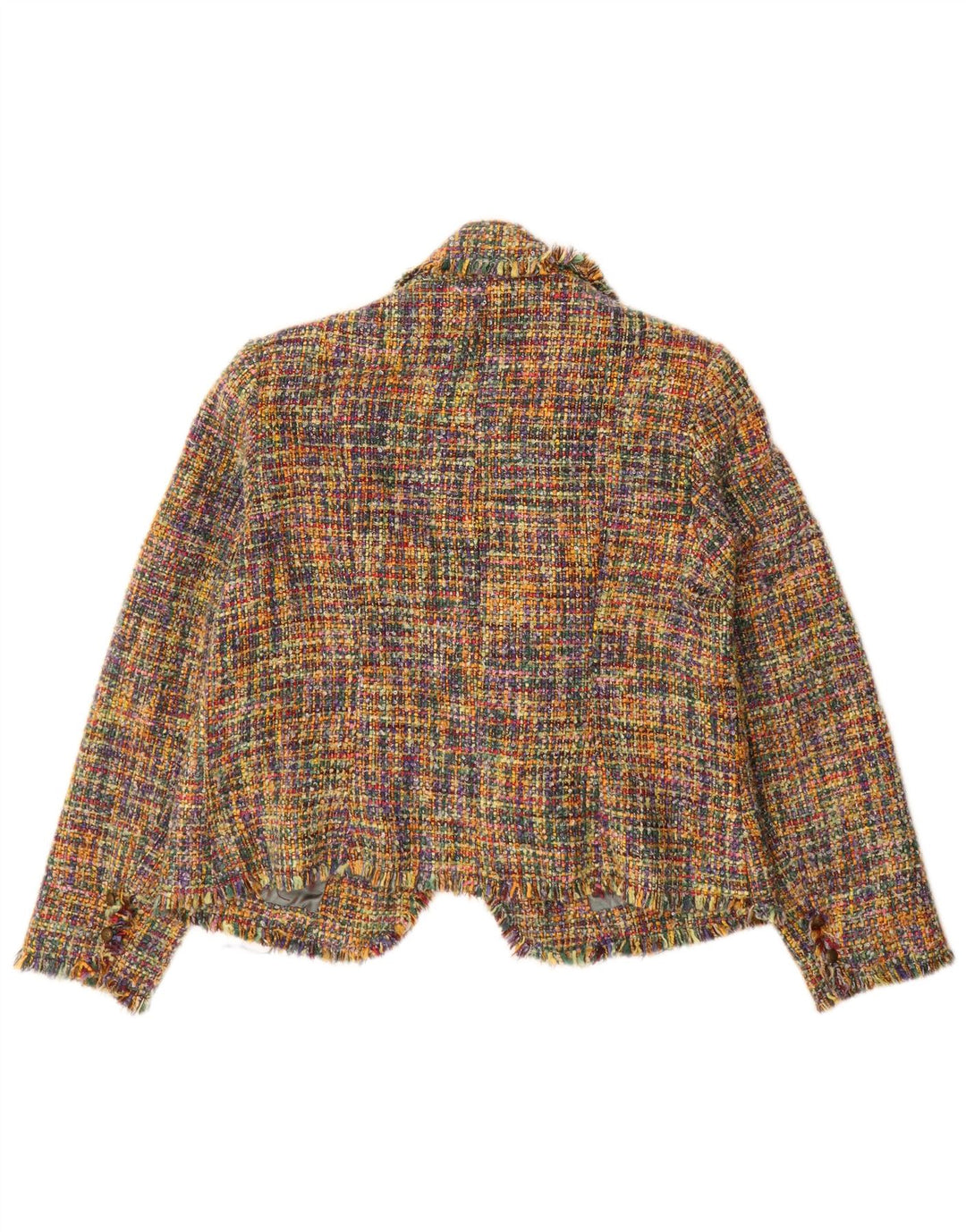 SASHA Chaqueta tipo blazer abierta para mujer UK 40 Grande Acrílico multicolor