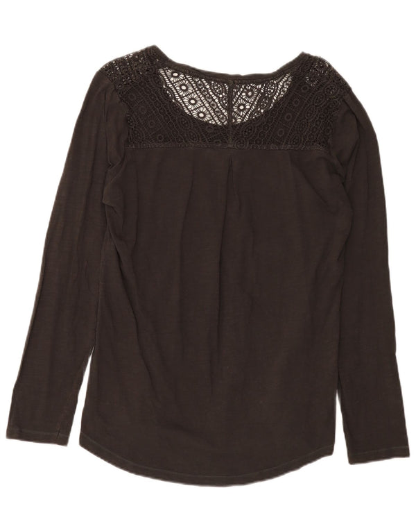 Camiseta para mujer Fat Face de manga larga UK 46 Large Marrón Algodón