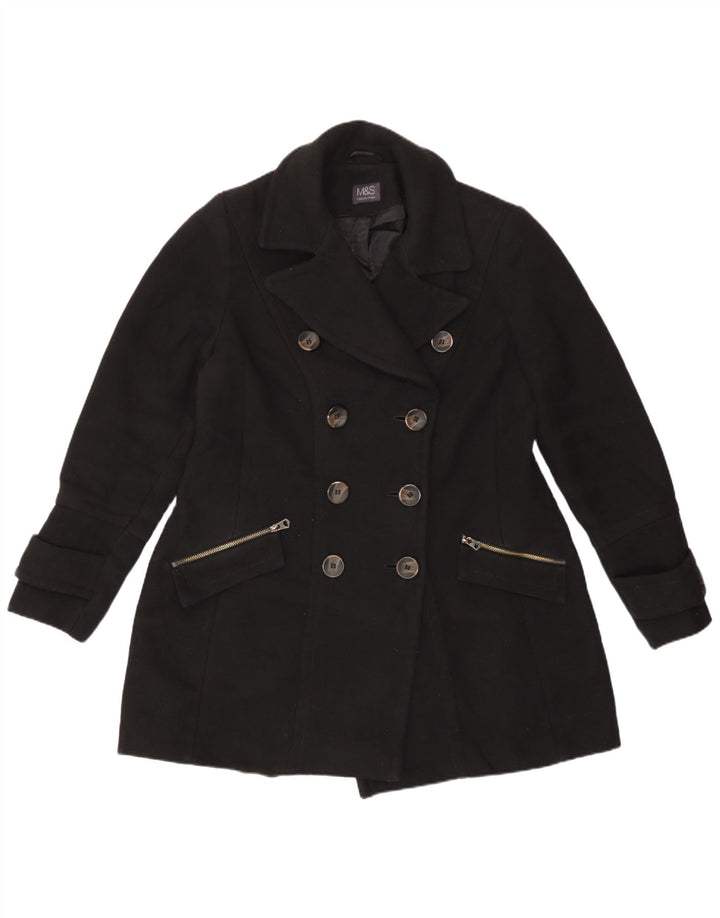 Marks & Spencer Chaquetón para mujer UK 44 Grande Poliéster negro