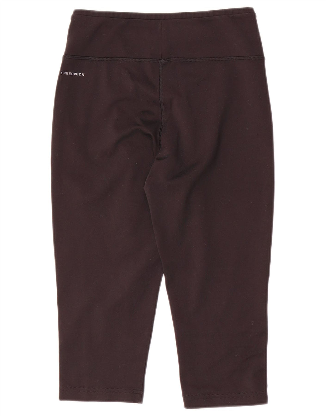 Reebok Leggings Capri para Mujer Reino Unido 8/10 Pequeño Poliéster Negro