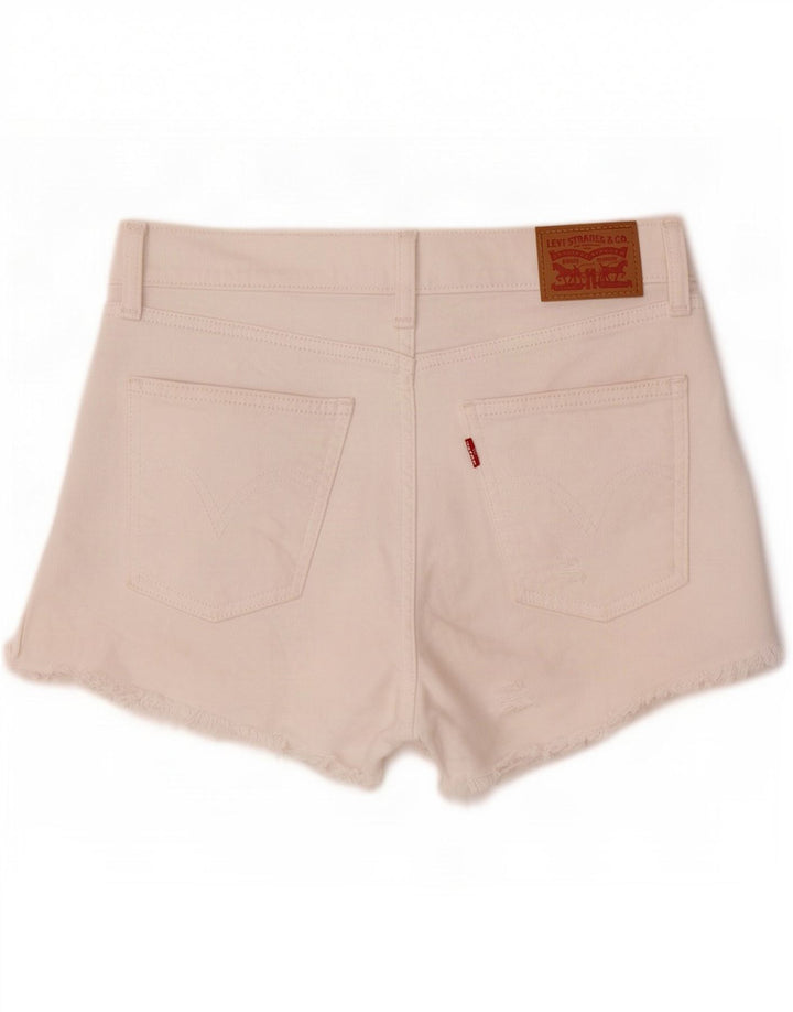Shorts Vaqueros Levi's Mujer W28 Algodón Blanco Medio
