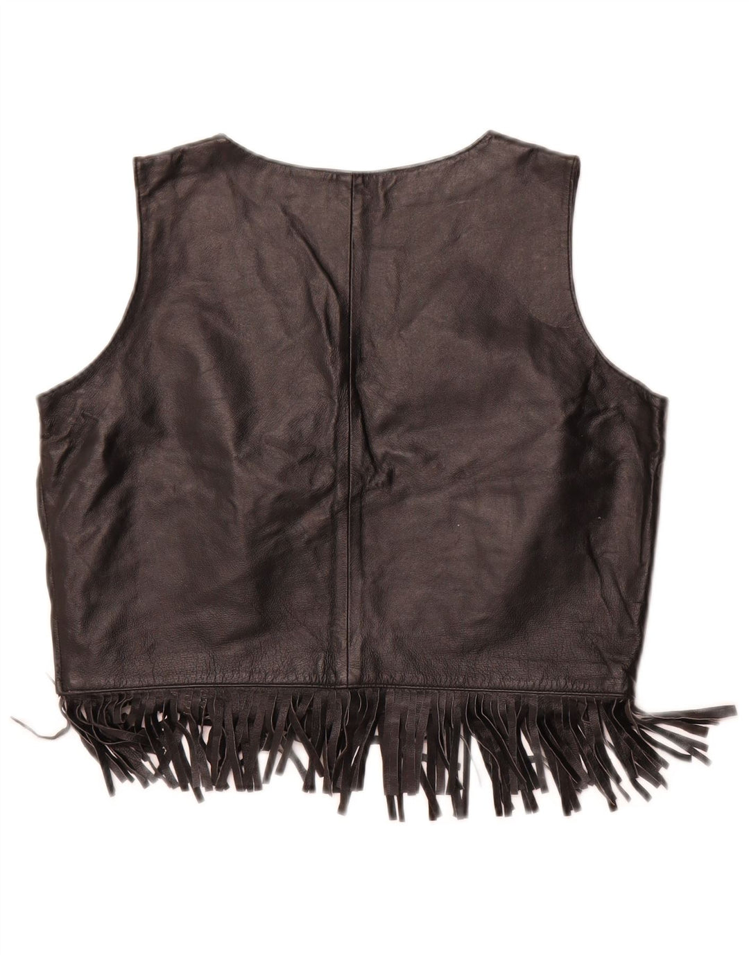 WOODPECKER Top corto de colección casual para mujer EU 42 Cuero negro mediano