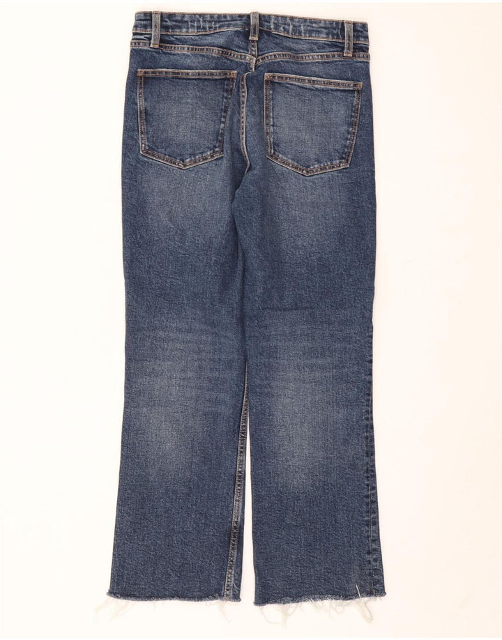 Zara Jeans rectos para mujer EU 38 Small W28 L26 Algodón azul