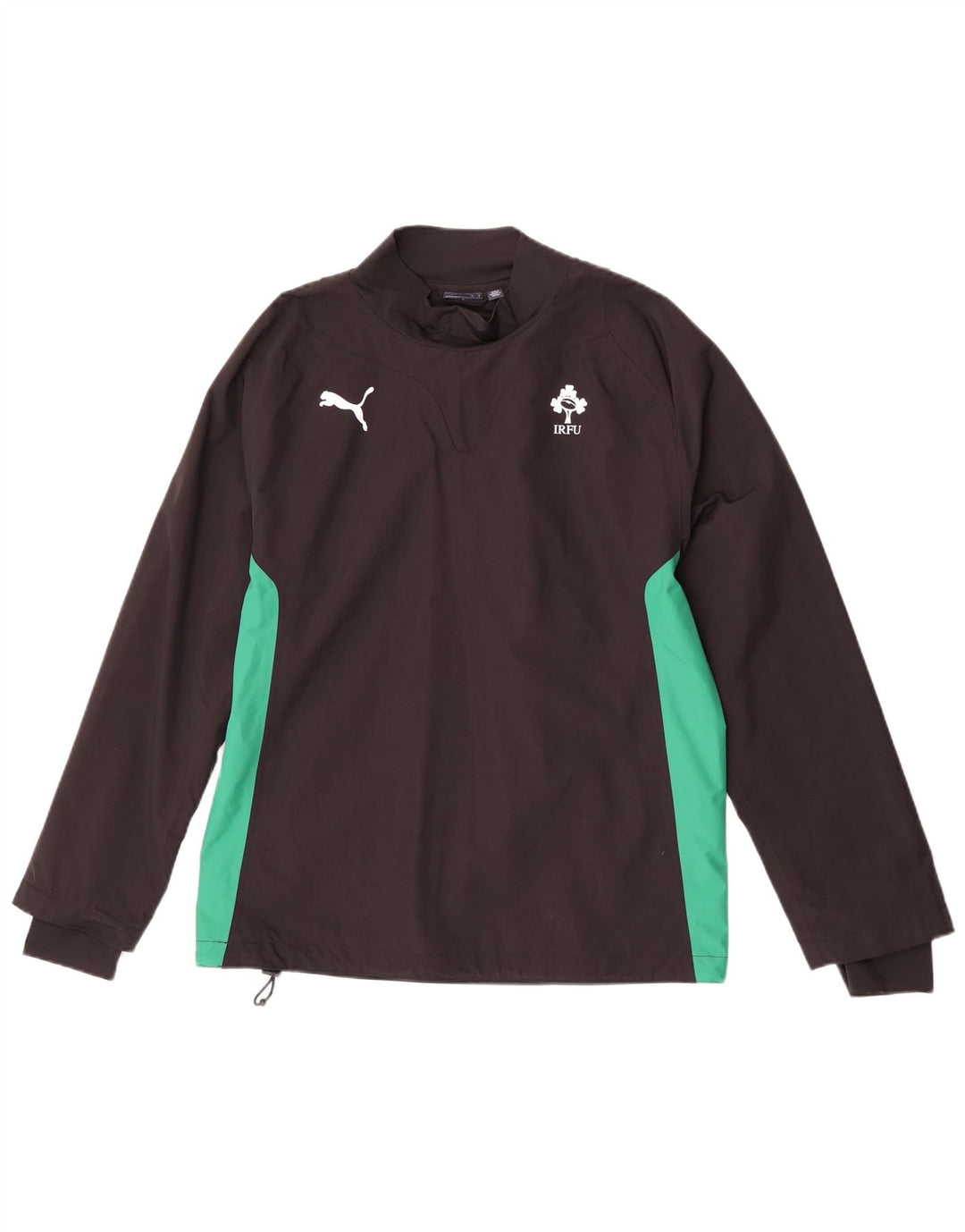 Puma IRFU - Chándal tipo jersey para hombre, nailon color block mediano en negro