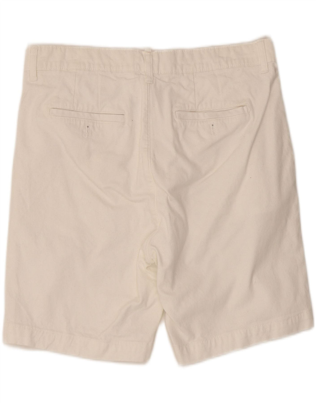 Zara Mens Chino Shorts EU 42 Large W32 Algodón Blanco