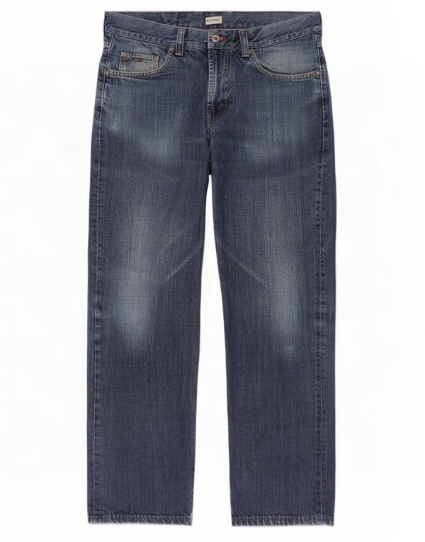 Tommy Hilfiger Vaqueros rectos para hombre W34 L34 Algodón azul marino