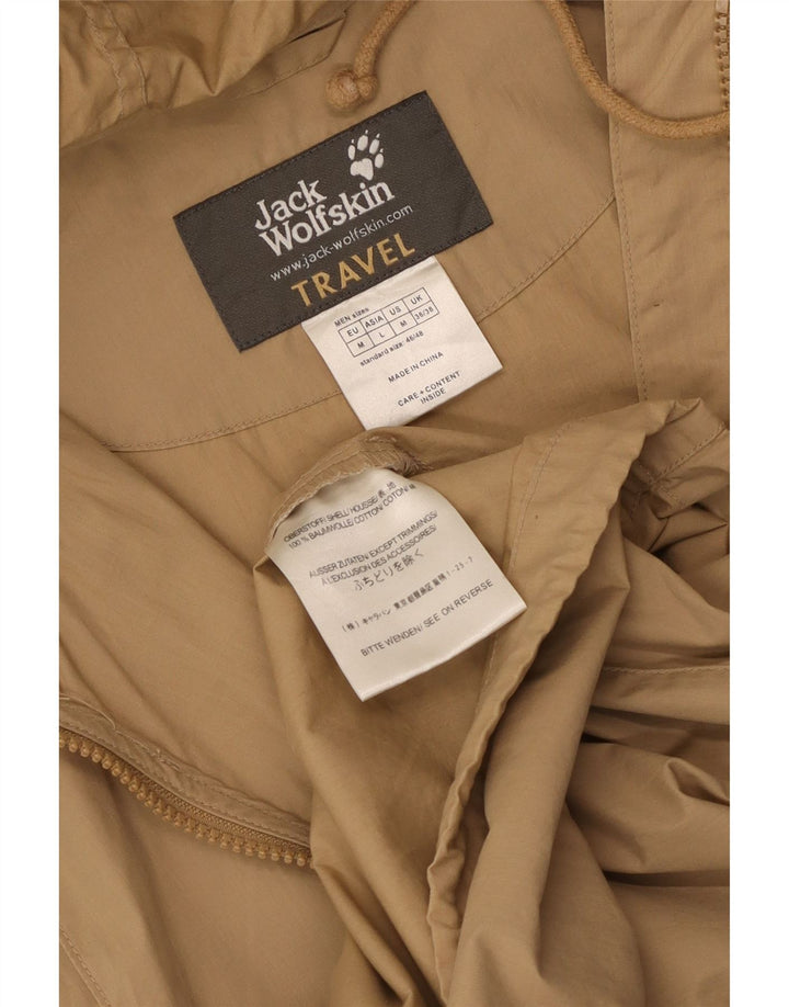 Jack Wolfskin Chaqueta Bomber con Capucha y Estampado para Hombre UK 36/38 Medium Beige
