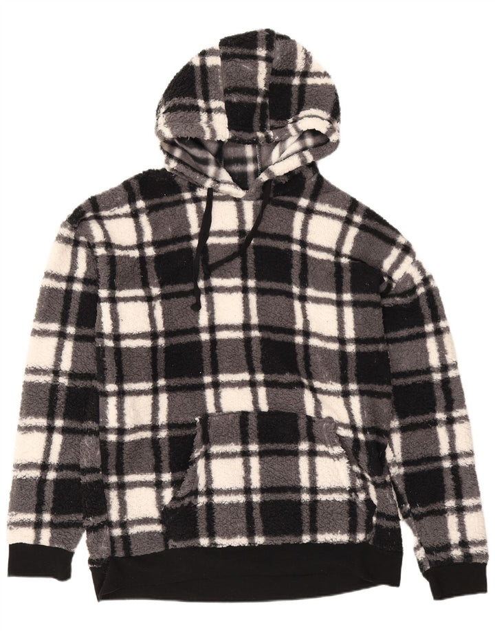 Penguin - Jersey de forro polar con capucha para hombre, tamaño mediano, color negro, poliéster
