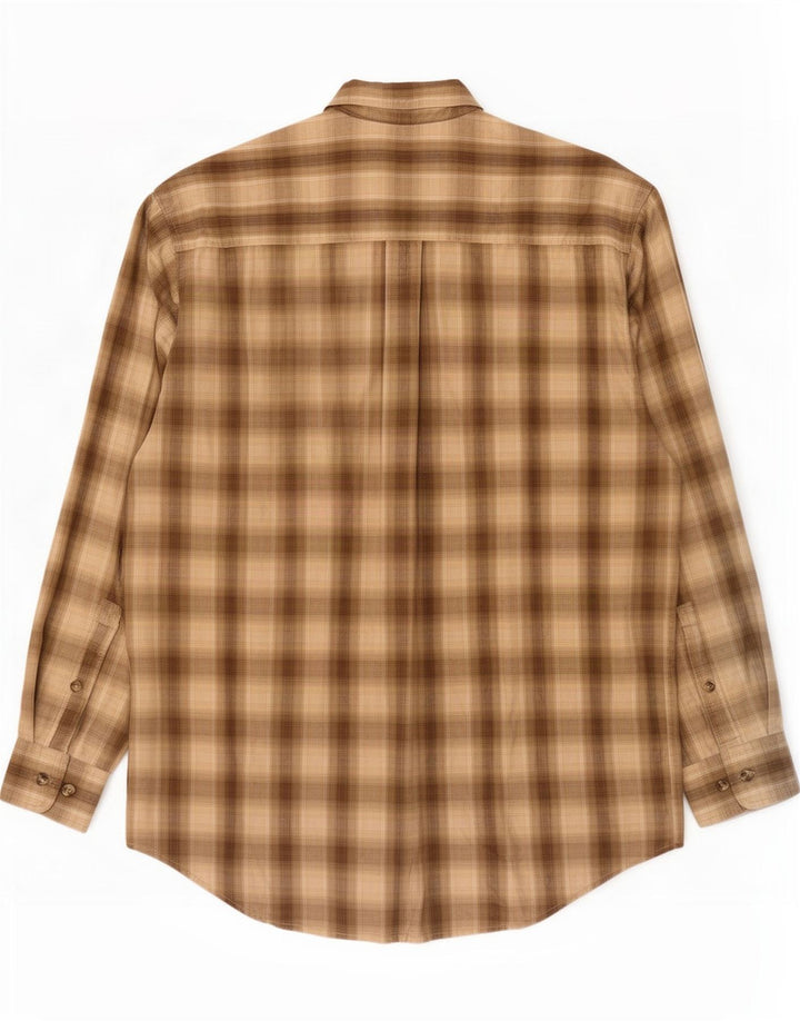 Timberland Camisa De Franela Para Hombre Algodón A Cuadros Caqui Medio