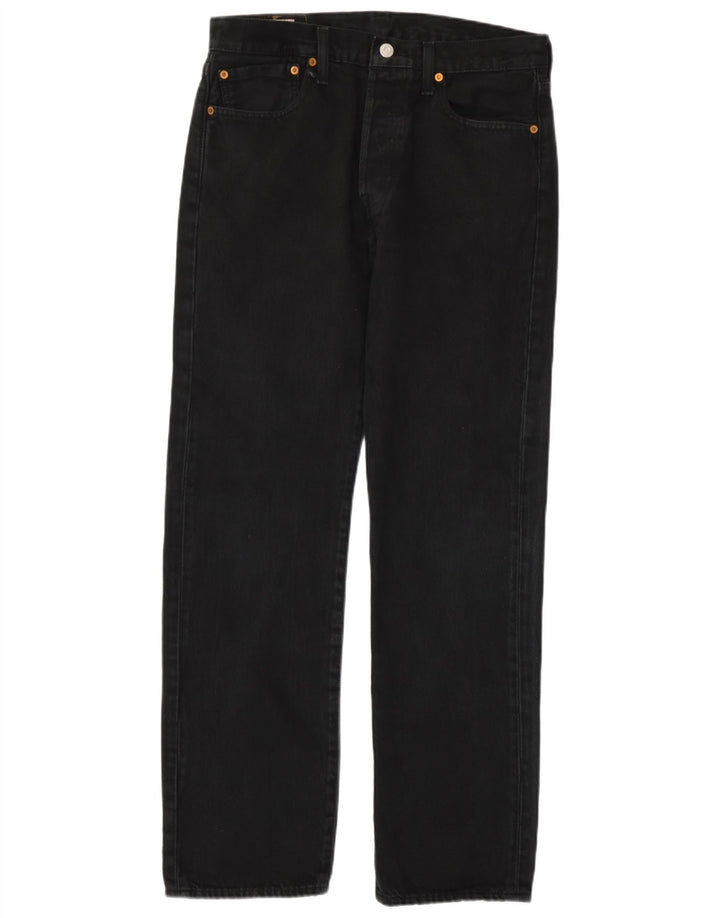 Levi's Jeans rectos 501 para hombre W32 L32 Algodón negro