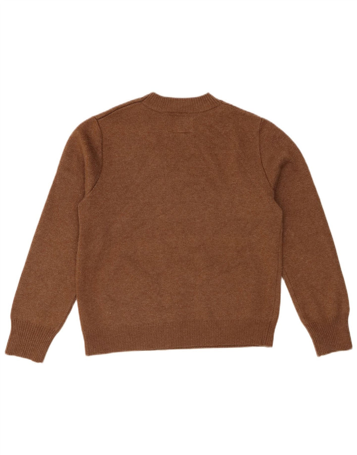 Zara Jersey Niña Cuello Redondo 11-12 Años Marrón Poliéster
