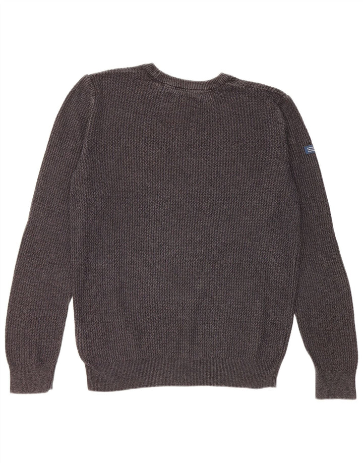 Superdry Jersey De Cuello Redondo Para Hombre De Algodón Gris Medio
