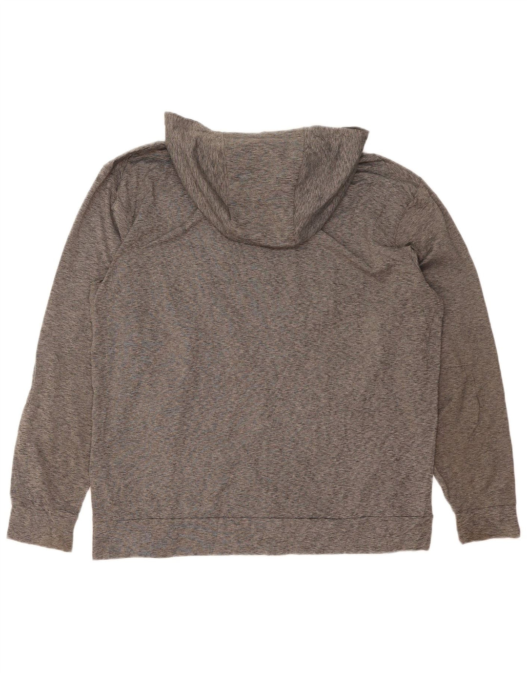 NIKE Sudadera con capucha y cremallera Dri Fit para hombre XL Poliéster moteado gris