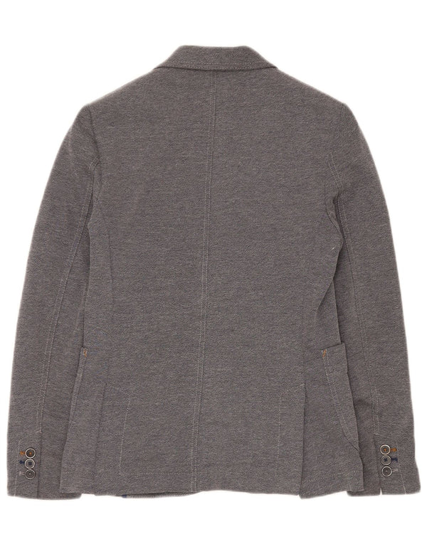 Zara Chaqueta tipo blazer de 2 botones para hombre EU 46 Small Gris Poliéster
