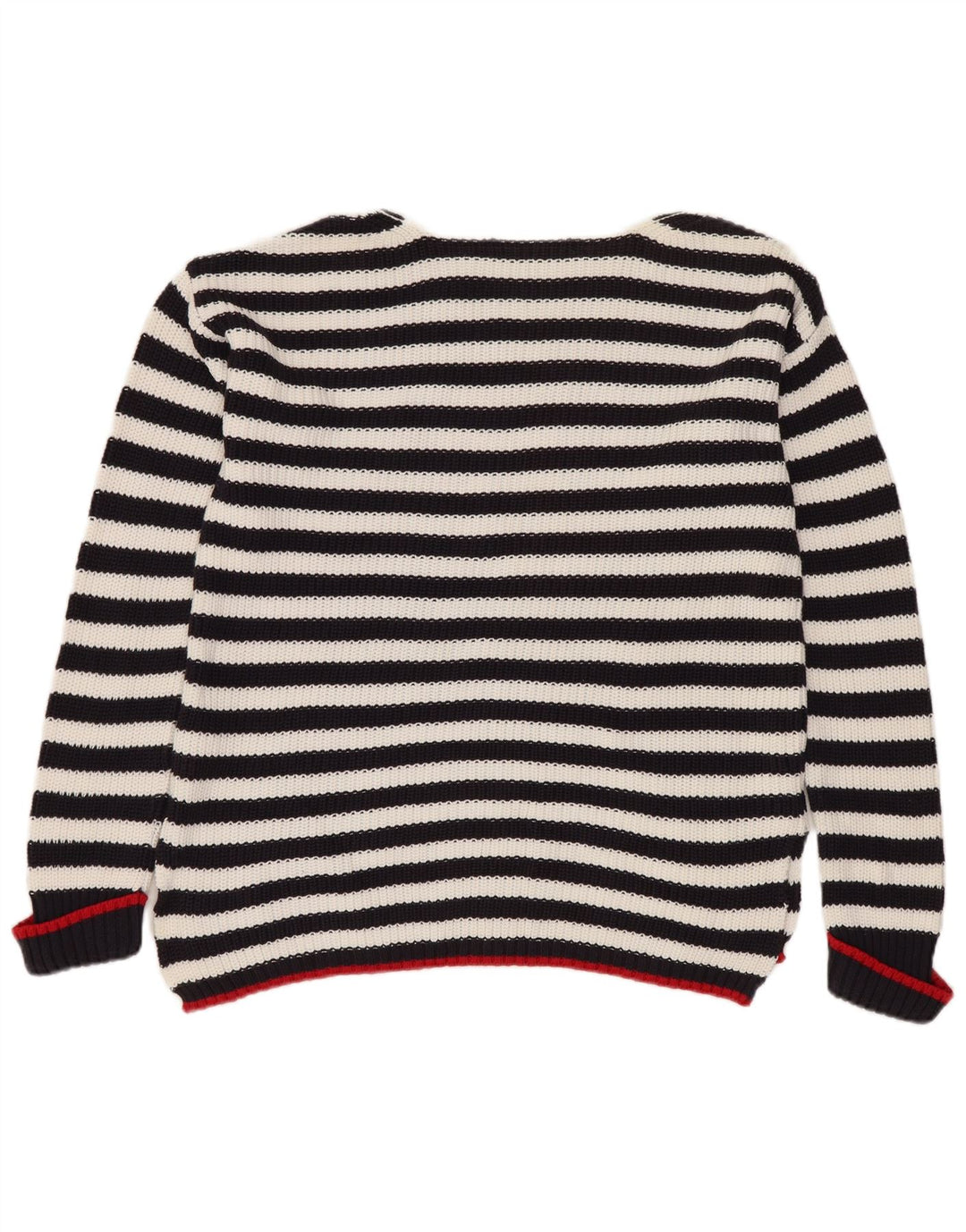 MARKS & SPENCER Suéter tipo jersey con cuello barco para mujer UK 10 Small Black Floral