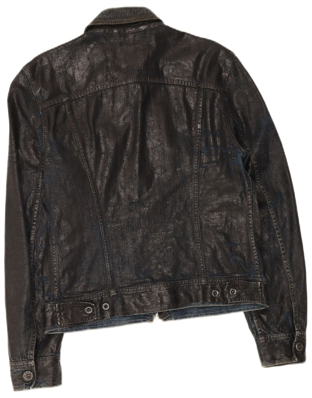 Gas Chaqueta vaquera para hombre UK 38 Mediana Algodón negro