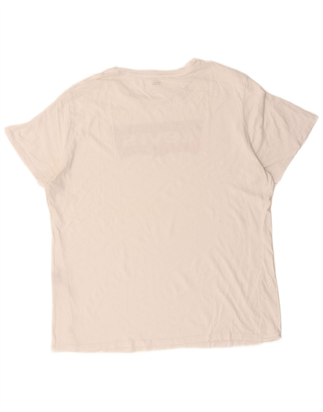 Levi's Hombre Camiseta Gráfica Top XL Algodón Blanco