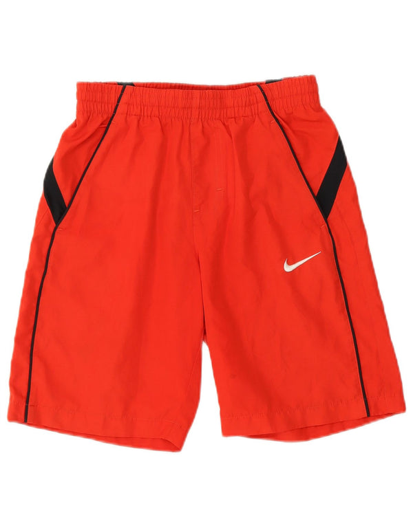 NIKE Pantalones cortos deportivos para niños 8-9 años Pequeño rojo Colorblock Poliéster