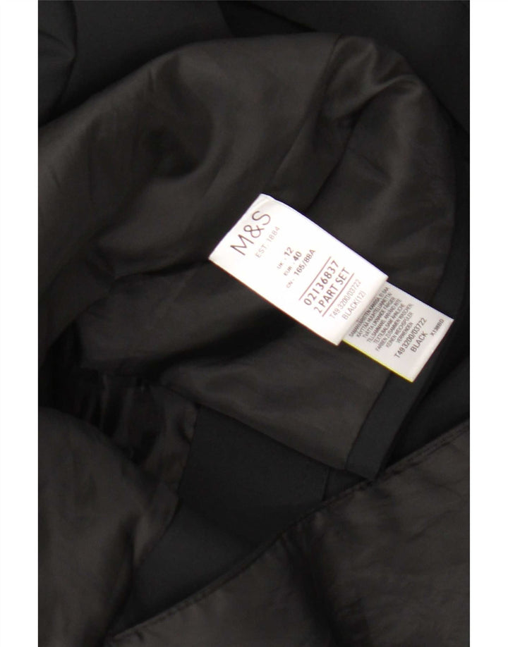Marks & Spencer Gabardina para mujer UK 40 Mediano Poliéster negro
