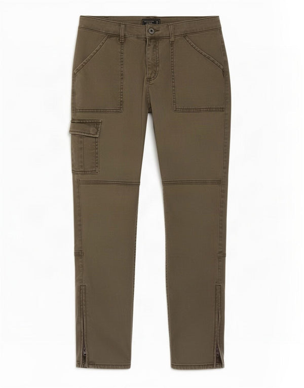 Abercrombie & Fitch Pantalones cargo ajustados para mujer W26 L27 Algodón verde
