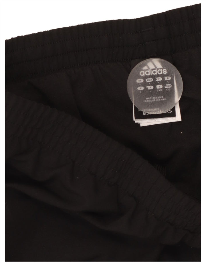 Adidas Mens Climalite Chándal Pantalones Grande Negro Poliéster