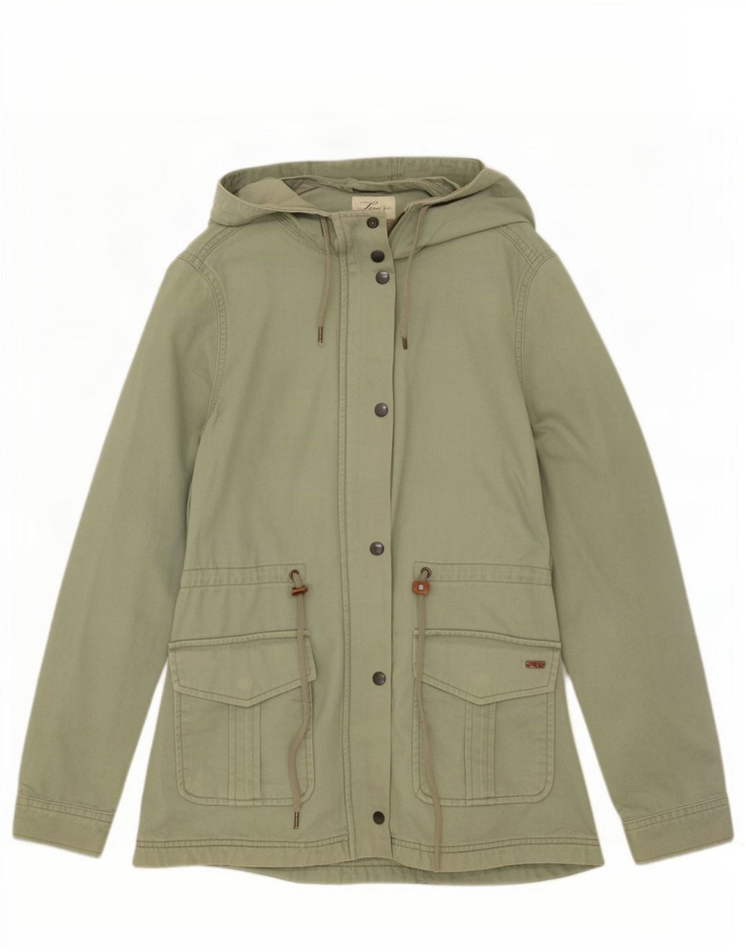 Levi's Chaqueta utilitaria con capucha para mujer UK 10 Small Green Cotton