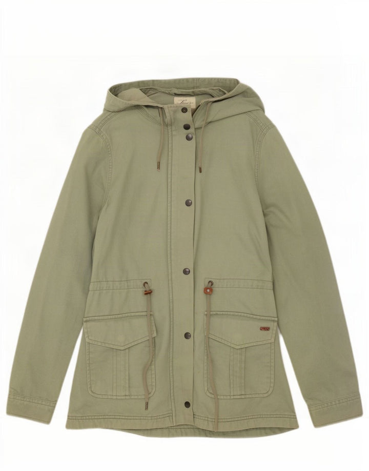 Levi's Chaqueta utilitaria con capucha para mujer UK 10 Small Green Cotton