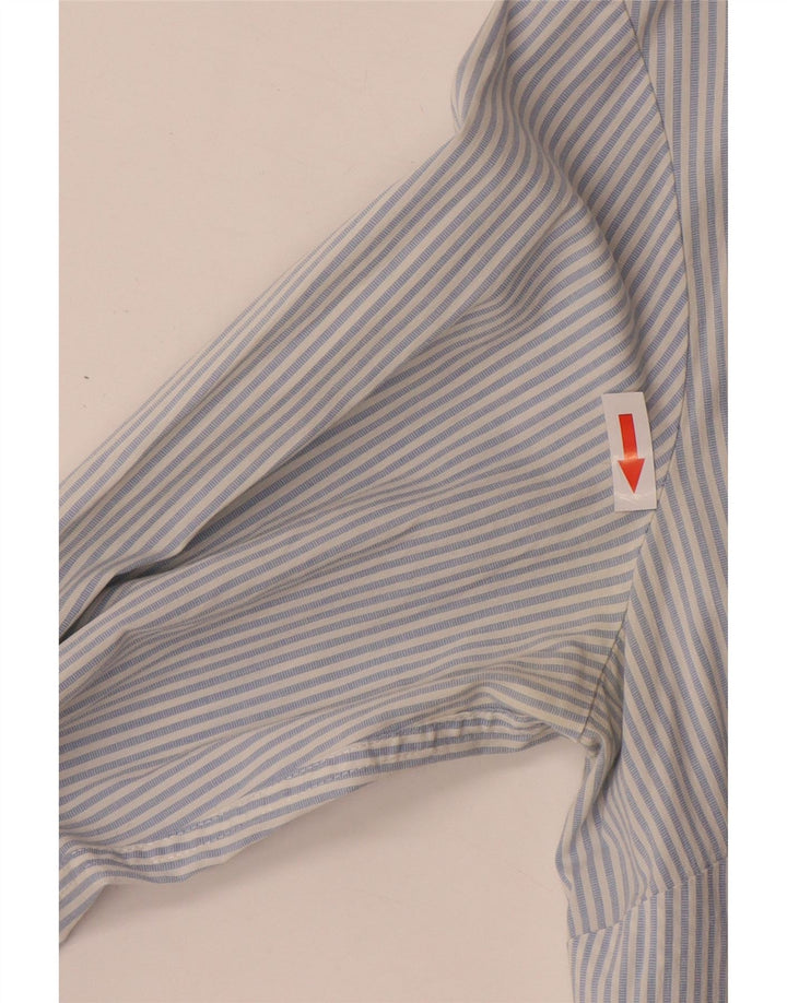 Tommy Hilfiger Camisa para mujer US 8 Algodón azul medio a rayas