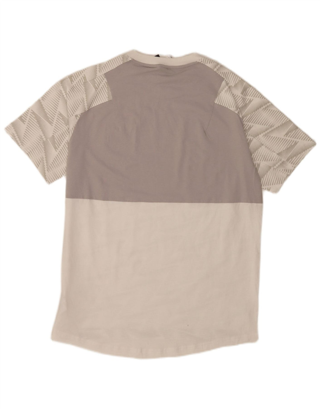 Camiseta Adidas Hombre Top Medium Blanco Geométrico Algodón