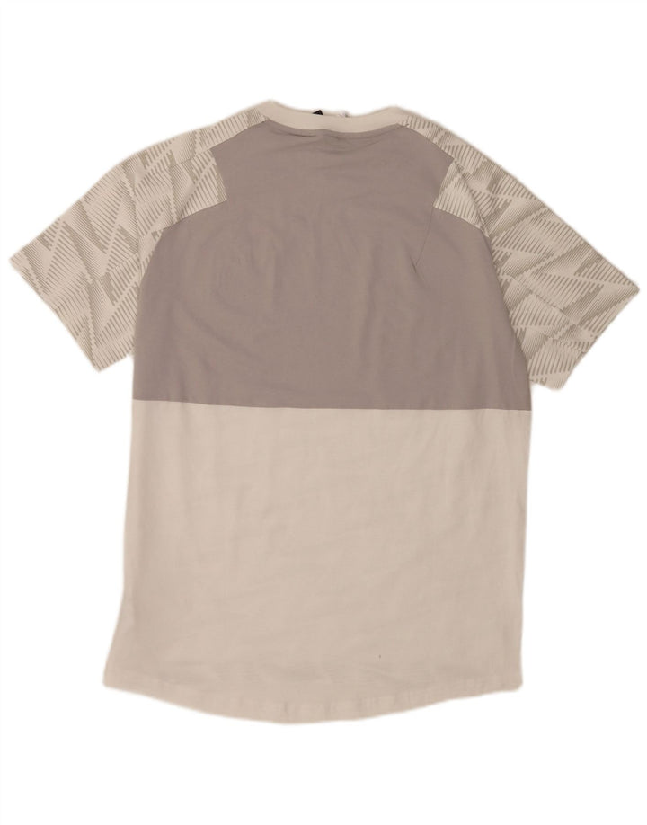 Camiseta Adidas Hombre Top Medium Blanco Geométrico Algodón