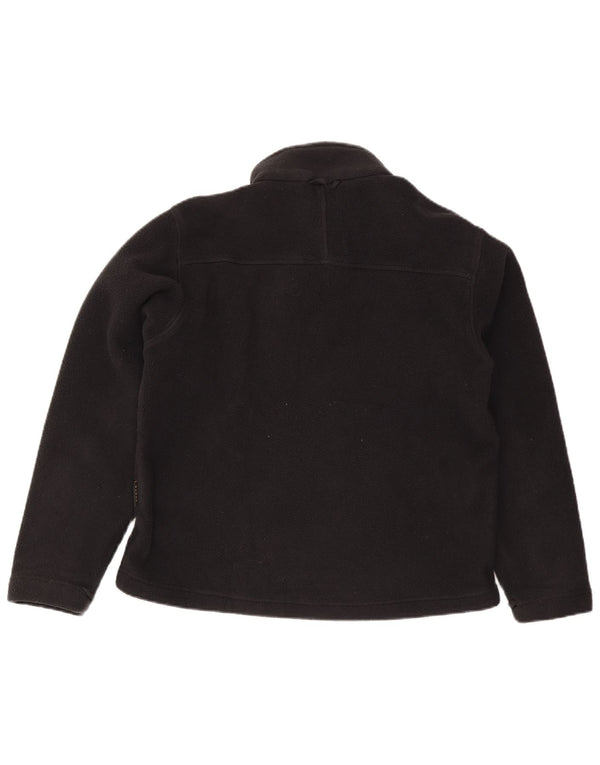 Jack Wolfskin Chaqueta polar con forro para mujer UK 44 Grande Poliéster negro