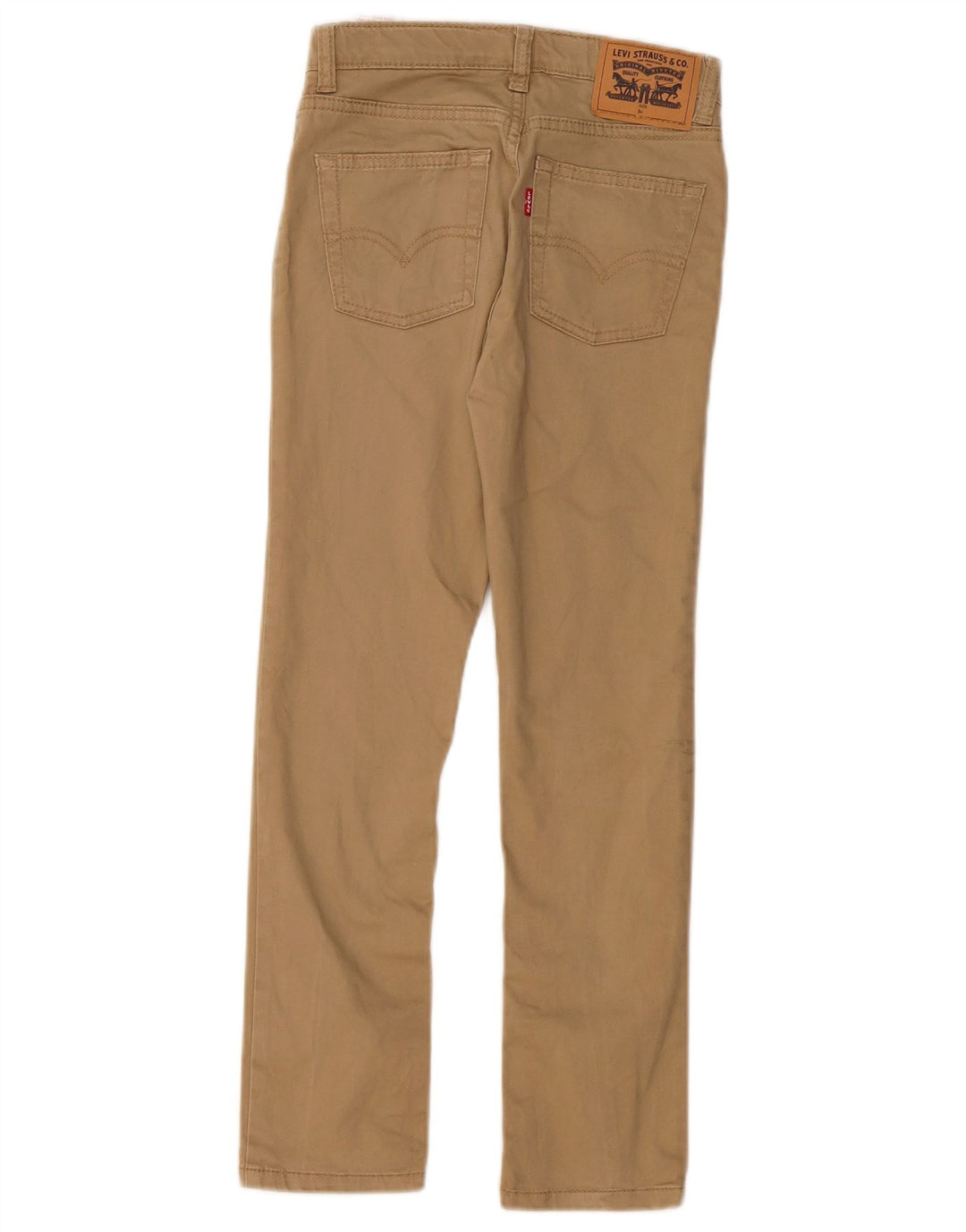 LEVI'S Pantalones casuales ajustados 510 para niños 7-8 años W24 L23 Algodón beige