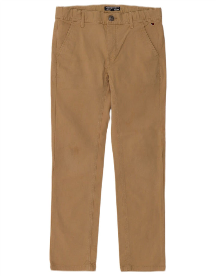 TOMMY HILFIGER Pantalones chinos ajustados para niño 9-10 años W26 L25 Algodón beige