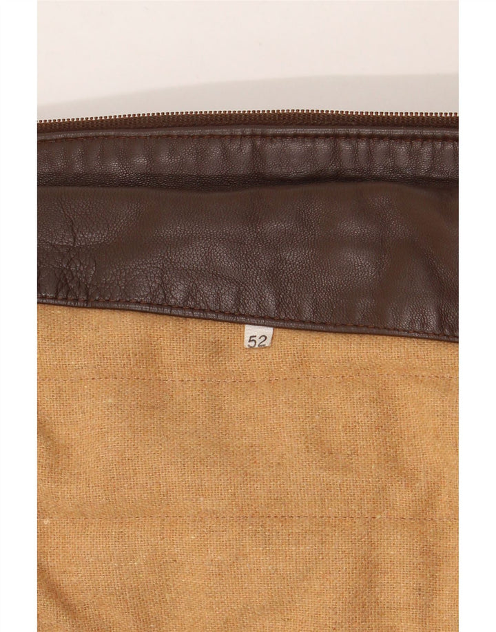 VINTAGE Womens Utility Jacket IT 52 2XL Brown Vintage Vintage and Second-Hand Vintage from Messina Hembry 