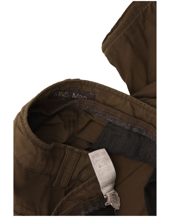 Marks & Spencer Shorts Cargo para Hombre W38 XL Algodón Caqui