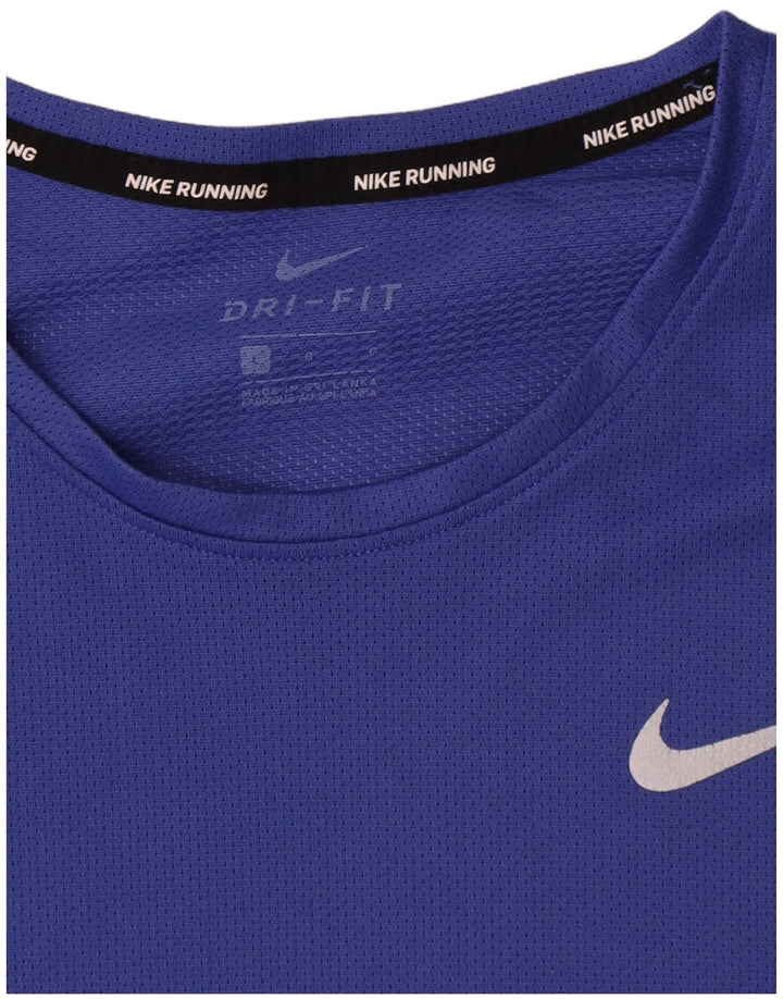 Nike - Camiseta Dri Fit para hombre, talla grande, poliéster azul