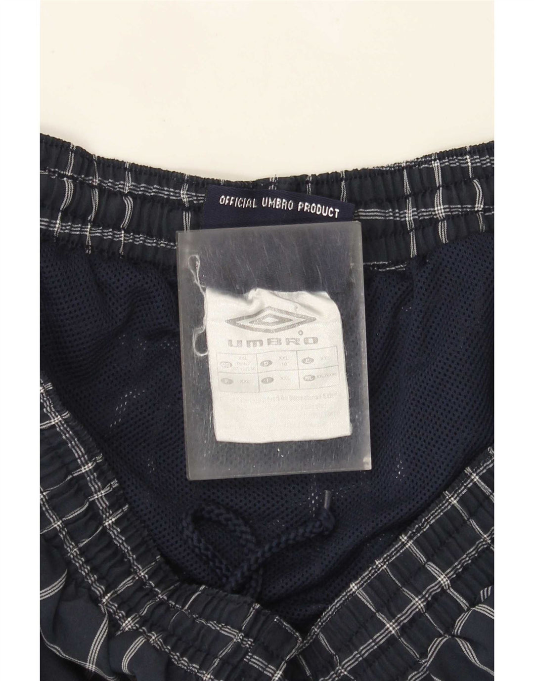 Bañador Umbro Hombre 2XL Azul Marino Cuadros Poliéster