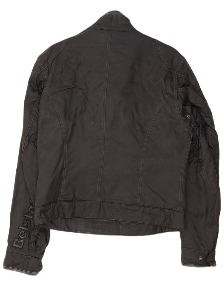 Belstaff Chaqueta gráfica para hombre, talla 38, nailon negro mediano