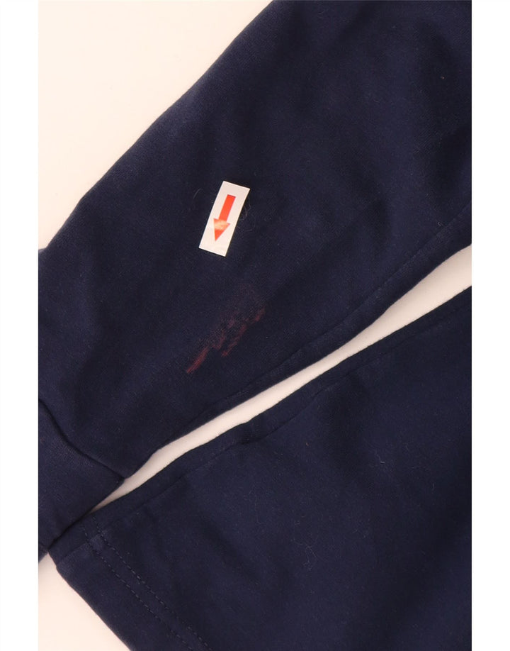 ADIDAS Chaqueta de chándal para mujer UK 12 Mediana Azul marino Algodón