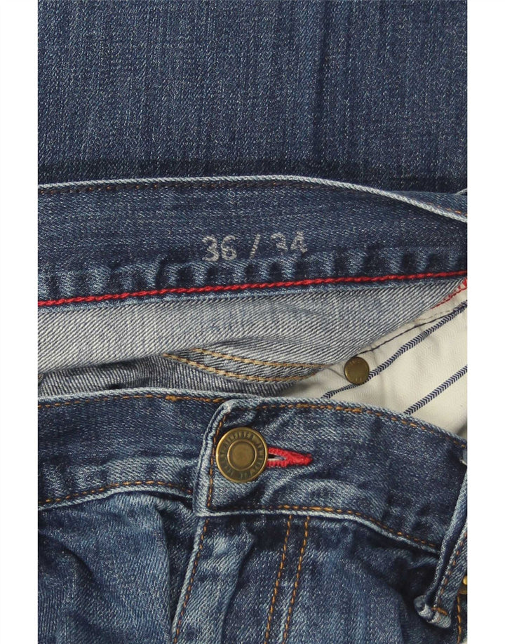 Tommy Hilfiger Vaqueros rectos regulares para hombre W36 L34 Algodón azul