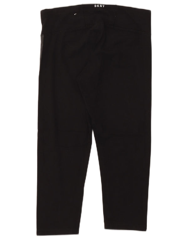 Dkny Leggings capri gráficos para mujer UK 40 Mediano Negro Colorblock Algodón