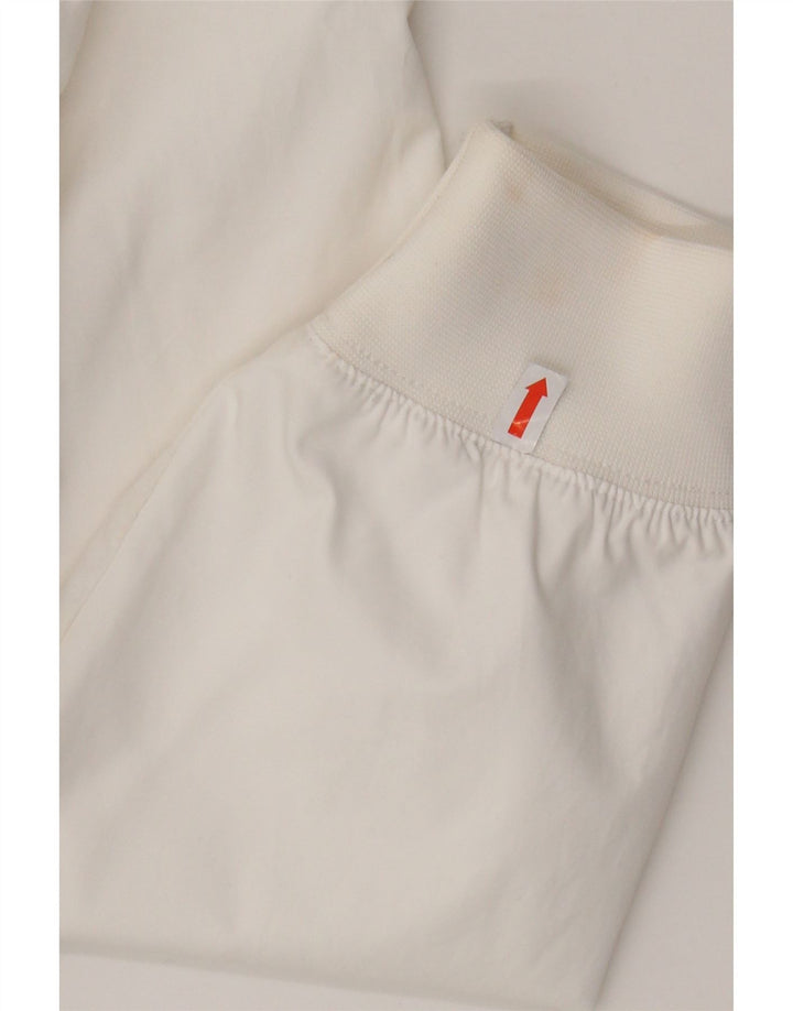 Nike Chaqueta bomber con capucha para hombre UK 36 Small Blanco Colorblock Poliéster