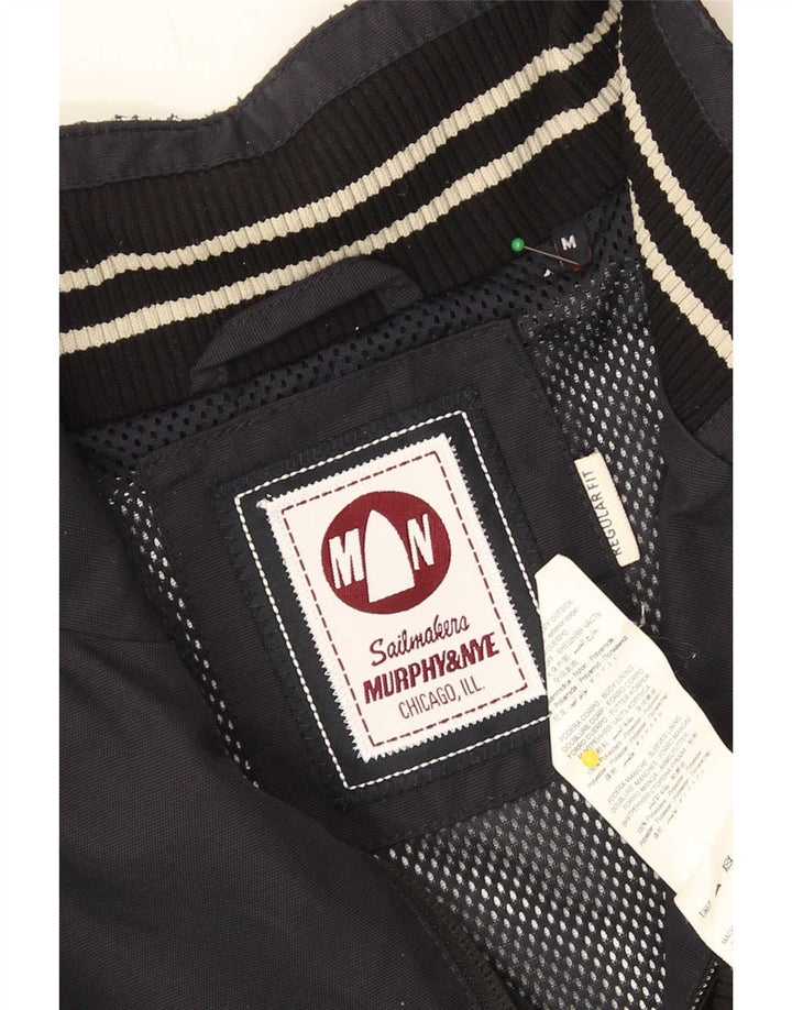 Murphy & Nye Chaqueta Bomber para Hombre UK 38 Mediana Azul Marino Poliéster
