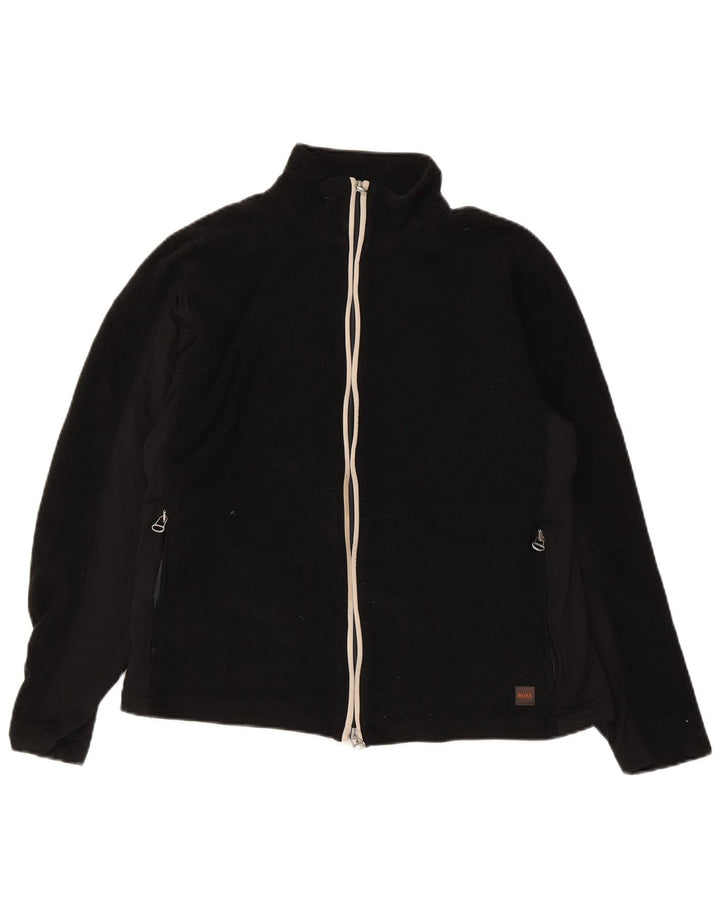 Hugo Boss Chaqueta polar para mujer UK 40 Mediana Poliéster negro