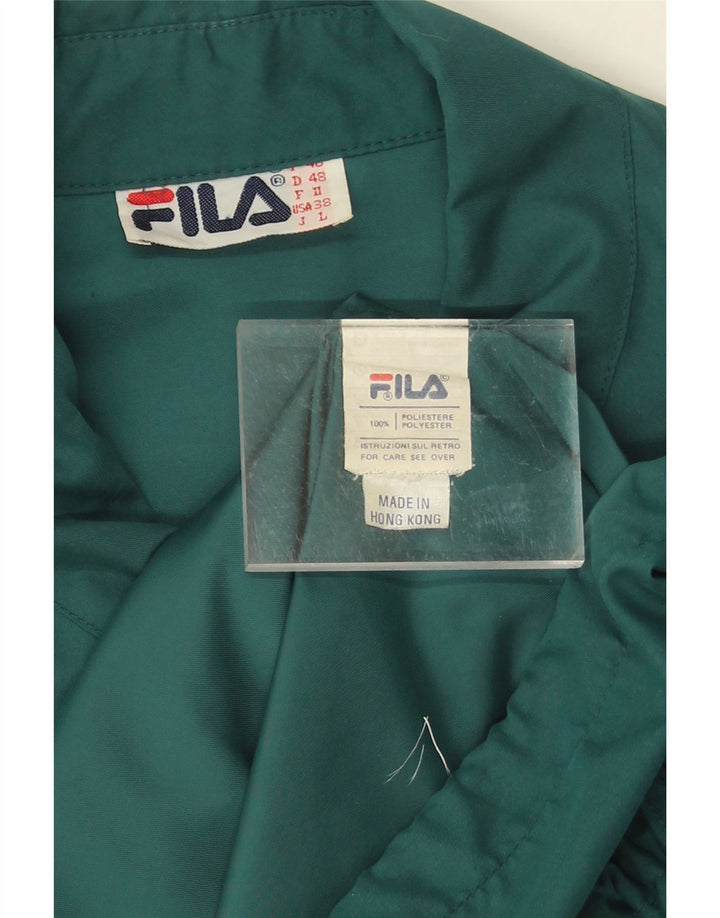 Fila Chaqueta utilitaria holgada para hombre IT 48 Poliéster verde medio